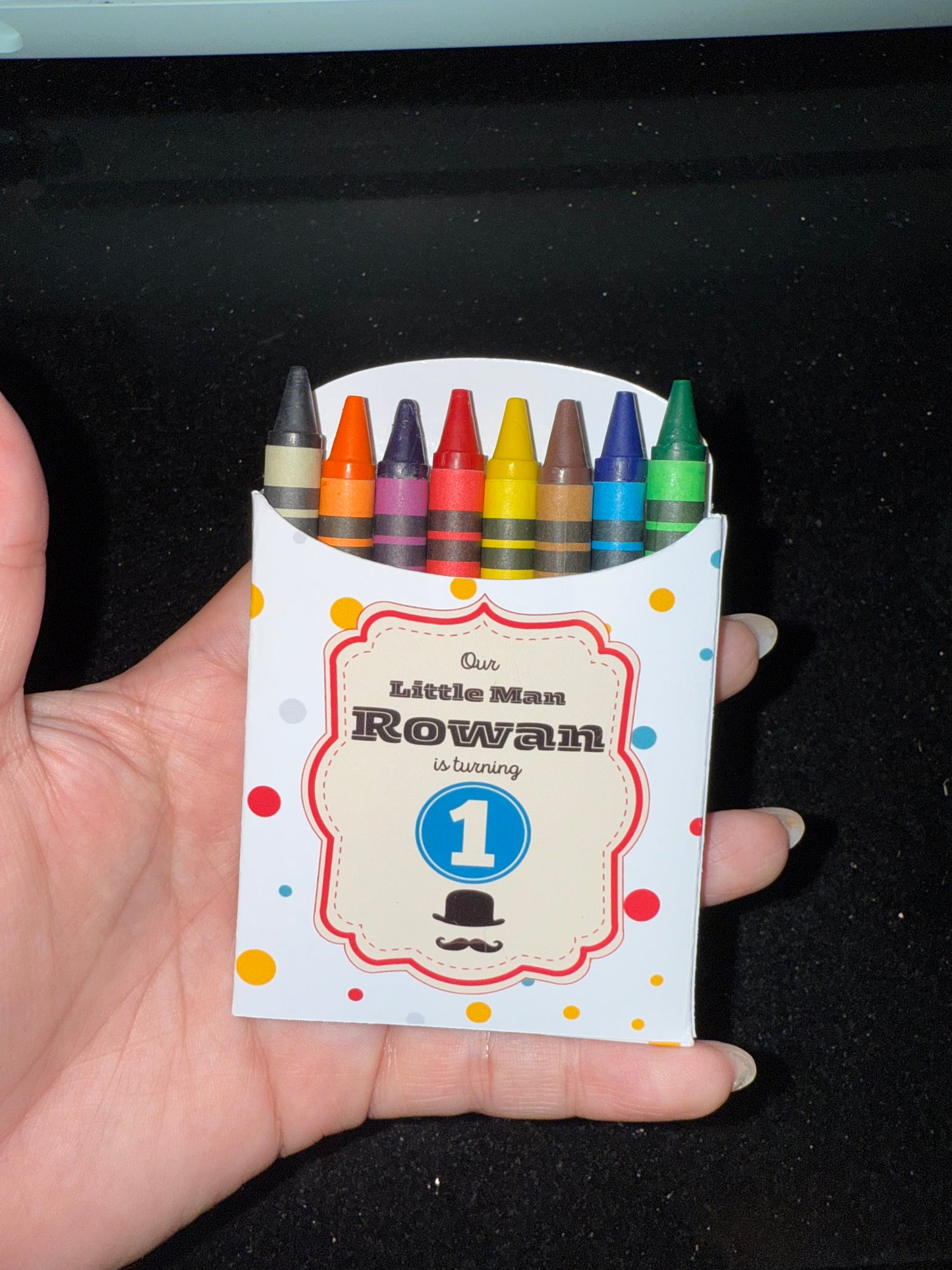 Custom Crayon Box with 8 Crayons